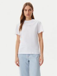 Calvin Klein T-Shirt K20K208294 Biały Regular Fit. Białe t-shirty Calvin Klein, s, bez wzorów, z bawełny, bez kołnierzyka, bez ramiączek. Za 129.99 zł.