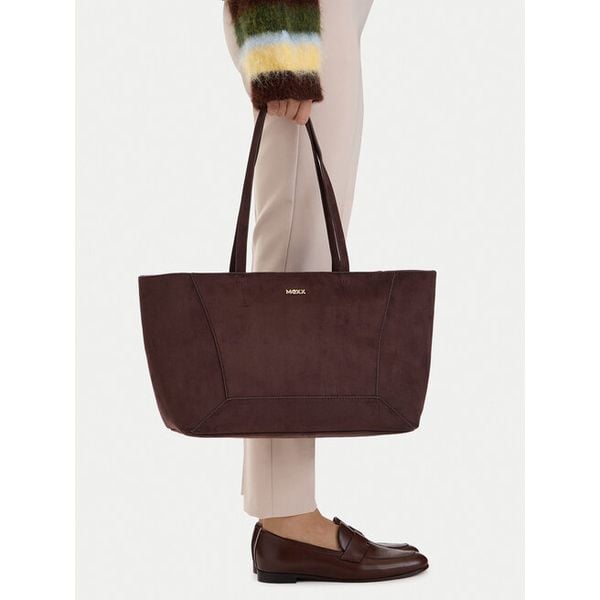 Torebka MEXX. Brązowe shopper bag Mexx, bez wzorów, bez dodatków. Za 229.99 zł.