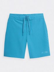 4F Szorty kąpielowe w kolorze błękitnym rozmiar: 134. Niebieskie szorty 4f, bez wzorów, z materiału. Za 57.06 zł.