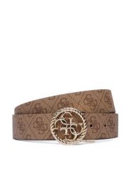 Guess Pasek Damski BW9497 P6435 Brązowy. Brązowe paski Guess, z aplikacjami, ze skóry. Za 234.99 zł.