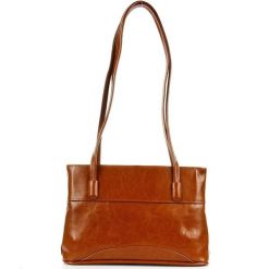 Torebka skórzana damska DAN-A T51 camel. Brązowe torebki klasyczne DAN-A, bez wzorów, ze skóry, bez dodatków. Za 269.99 zł.