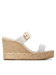 MICHAEL Michael Kors Espadryle Lucinda 40S4LCMS3L Biały. Białe espadryle MICHAEL Michael Kors, bez wzorów, ze skóry, bez obcasa. Za 679.99 zł.