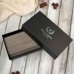 Skórzany portfel damski duży z ochroną RFID szarobrązowy Paolo Peruzzi AL-01-TA. Brązowe portfele PAOLO PERUZZI, bez wzorów, ze skóry. Za 74.00 zł.