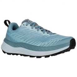 Buty trekkingowe damskie Lowa Fortux. Niebieskie buty trekkingowe Lowa, z materiału, bez zapięcia. Za 706.50 zł.