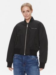 Tommy Jeans Kurtka bomber Classics DW0DW17240 Czarny Regular Fit. Czarne kurtki Tommy Jeans, l, bez wzorów, z jeansu, bez kaptura. Za 449.99 zł.
