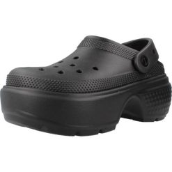Klapki Crocs Model Stomp Clog Kolor Czarny. Czarne klapki Crocs, bez wzorów, z gumy, bez obcasa, bez zapięcia. Za 383.00 zł.