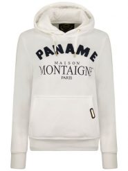 Maison Montaigne Bluza "Guliamai" w kolorze białym rozmiar: XL. Białe bluzy Maison Montaigne, xl, bez wzorów, bez ramiączek, z kapturem. Za 92.42 zł.