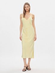 Calvin Klein Sukienka letnia K20K206776 Żółty Regular Fit. Żółte sukienki Calvin Klein, bez wzorów, z syntetyku, bez kołnierzyka, bez ramiączek. Za 489.99 zł.