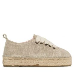 Espadryle Manebi. Brązowe espadryle Manebi, bez wzorów, bez obcasa. Za 649.99 zł.