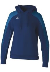 Bluza damska z kapturem Erima Evo Star. Niebieskie bluzy Erima, bez wzorów, z materiału, retro, bez ramiączek, z kapturem. Za 239.20 zł.
