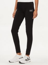 EA7 Emporio Armani Legginsy 8NTP63 TJ01Z 1200 Czarny Skinny Fit. Czarne legginsy EA7 Emporio Armani, bez wzorów, z bawełny. Za 199.99 zł.