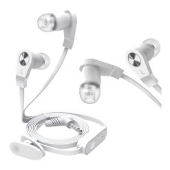 SŁUCHAWKI DOUSZNE MAGICSOUND Media-Tech z mikrofonem białe uniwersalne. Białe słuchawki do biegania Media-Tech. Za 14.99 zł.