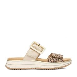 Klapki Remonte. Żółte klapki Remonte, bez wzorów, bez obcasa, bez zapięcia. Za 359.99 zł.