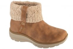 Buty zimowe damskie, Easy Going - Cozy Weather 2. Szare buty trekkingowe Skechers, bez wzorów, z materiału, bez zapięcia, trekkingowe. Za 279.99 zł.