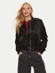 Hugo Kurtka bomber Fleura-1 50430669 Czarny Regular Fit. Czarne kurtki Hugo, xs, bez wzorów, z syntetyku, bez kaptura. Za 1,489.00 zł.