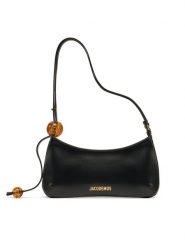 JACQUEMUS Torebka Le Bisou Perle 231BA057-3000 Czarny. Czarne kopertówki JACQUEMUS, bez wzorów, ze skóry, wizytowe, bez dodatków. Za 2,699.00 zł.