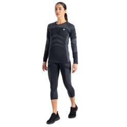 Legginsy Damskie In The Zone II Panel 3/4. Fioletowe legginsy Dare 2b, bez wzorów, z materiału. Za 149.99 zł.