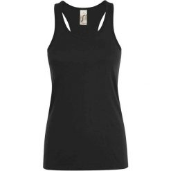 Tank Top Dla Pań I Panów Justin. Białe topy SOL'S, xs, bez wzorów, sportowe, bez kołnierzyka, bez ramiączek. Za 37.99 zł.