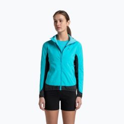 Kurtka przeciwwiatrowa damska Montura Rise Octa Hooded. Niebieskie kurtki MONTURA, bez wzorów, sportowe, bez kaptura. Za 769.99 zł.