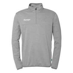 Bluza treningowa z zamkiem błyskawicznym 1/4 Kempa. Białe bluzy Kempa, xl, bez wzorów, z materiału, eleganckie, bez ramiączek, bez kaptura. Za 243.00 zł.