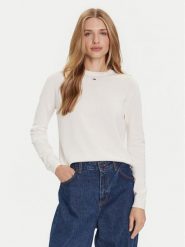 Tommy Jeans Sweter Essential DW0DW20159 Écru Regular Fit. Swetry Tommy Jeans, xs, bez wzorów, z bawełny, bez ramiączek. Za 279.99 zł.