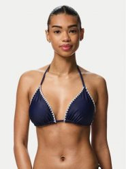 Pieces Góra od bikini Luva 17156770 Granatowy. Niebieskie bikini Pieces, bez wzorów, z syntetyku. Za 79.99 zł.