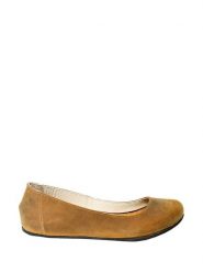 Comfortfusse Skórzane baleriny w kolorze jasnobrązowym rozmiar: 36. Brązowe baleriny Comfortfüße, bez wzorów, z nubiku, bez obcasa, bez zapięcia. Za 143.90 zł.