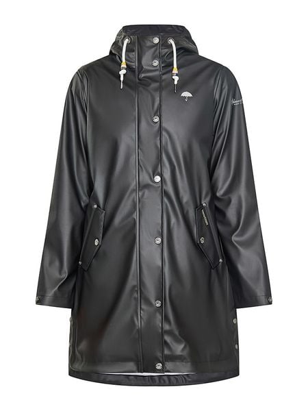 Schmuddelwedda Płaszcz przeciwdeszczowy w kolorze czarnym rozmiar: M. Czarne kurtki przeciwdeszczowe Schmuddelwedda, m, bez wzorów, sportowe, bez kaptura. Za 311.12 zł.