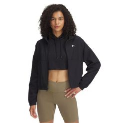 Damska kurtka zapinana na zamek Under Armour Rival. Białe kurtki Under Armour, l, bez wzorów, z materiału, bez kaptura. Za 302.00 zł.