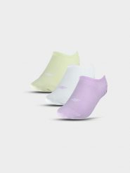 4F Skarpety casual stopki (3-pack) damskie - multikolor 39-42. Skarpetki 4f, bez wzorów, z bawełny. Za 44.99 zł.