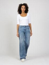 GANG JEANS Dżinsy "Amelie" - Comfort fit - w kolorze niebieskim rozmiar: W26. Niebieskie jeansy GANG JEANS, z aplikacjami, z jeansu, klasyczne, z podwyższonym stanem. Za 322.95 zł.