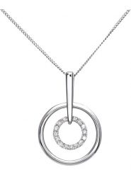 Revoni Złoty naszyjnik z diamentową zawieszką - dł. 46 cm rozmiar: onesize. Szare naszyjniki Revoni, z materiału, z diamentem, złote. Za 1,087.99 zł.