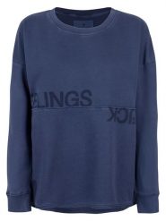 LIEBLINGSSTÜCK Bluza "Upa" w kolorze granatowym rozmiar: XL. Niebieskie bluzy LIEBLINGSSTÜCK, xl, bez wzorów, z bawełny, bez kaptura. Za 176.50 zł.