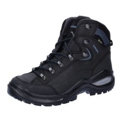 Buty trekkingowe damskie Lowa Renegade Evo Mid Gtx. Czarne trekkingi Lowa, bez wzorów, z materiału, za kostkę, bez zapięcia. Za 978.70 zł.