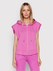 United Colors Of Benetton Bluza 3NKND5004 Różowy Regular Fit. Czerwone bluzy United Colors Of Benetton, s, bez wzorów, z bawełny, bez kaptura. Za 229.99 zł.