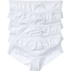 Figi "panty" z koronką (4 pary) bonprix biały. Bokserki damskie marki KALENJI. Za 39.96 zł.