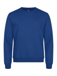 Clique Basic Roundneck bluza z okrągłym dekoltem unisex, niebieska, 3XL – blue. Niebieskie bluzy bez kaptura CLIQUE, xl, bez wzorów, z bawełny, bez kaptura. Za 155.70 zł.