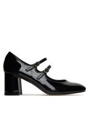 DeeZee Półbuty Q88-1120-2 Czarny. Czarne półbuty wsuwane DeeZee, bez wzorów, z materiału, bez obcasa, na obcasie. Za 149.99 zł.