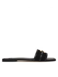 Elisabetta Franchi Klapki SA72L61E2 Czarny. Czarne klapki Elisabetta Franchi, bez wzorów, ze skóry, bez obcasa, bez zapięcia. Za 2,179.00 zł.