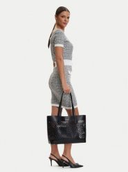 Guess Torebka Letty HWPG99 11240 Czarny. Czarne shopper bag Guess, z aplikacjami, ze skóry, bez dodatków. Za 679.99 zł.