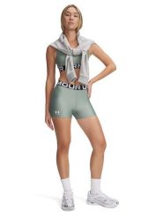 Under Armour Szorty sportowe w kolorze jasnozielonym rozmiar: L. Zielone szorty sportowe Under Armour, bez wzorów, z materiału, outdoorowe. Za 79.21 zł.