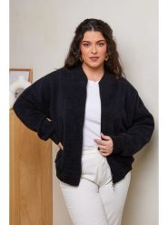 Curvy Lady Kurtka w kolorze czarnym rozmiar: 40/42. Czarne kurtki Curvy Lady, bez wzorów, klasyczne, bez kaptura. Za 224.62 zł.