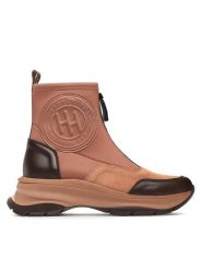 Hispanitas Botki Alaska-IB HI233099 Brązowy. Brązowe botki Hispanitas, bez wzorów, ze skóry, bez obcasa, na płaskiej podeszwie, bez zapięcia. Za 599.99 zł.