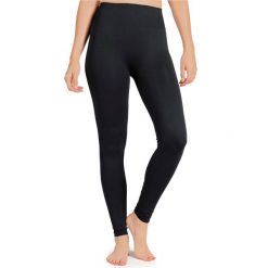 Legginsy do tańca nowoczesnego damskie Starever wysoki stan. Czarne legginsy STAREVER, bez wzorów, z elastanu, sportowe. Za 59.99 zł.
