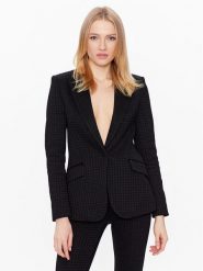 KARL LAGERFELD Marynarka 226W1400 Czarny Regular Fit. Czarne marynarki i żakiety KARL LAGERFELD, bez wzorów, z bawełny, bez ramiączek. Za 869.99 zł.