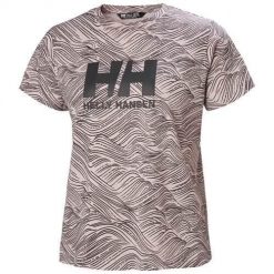 Koszulka sportowa damska Helly Hansen Hh Logo. Brązowe t-shirty sportowe Helly Hansen, s, bez wzorów, z bawełny, bez ramiączek. Za 244.00 zł.