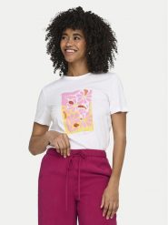 ONLY T-Shirt Kita 15367568 Biały Regular Fit. Białe t-shirty ONLY, xs, bez wzorów, z bawełny, bez kołnierzyka, bez ramiączek. Za 79.99 zł.