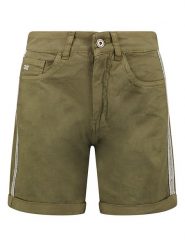 Geographical Norway Szorty "Perlate" w kolorze khaki rozmiar: 42. Brązowe szorty Geographical Norway, z aplikacjami, ze skóry, klasyczne. Za 66.16 zł.
