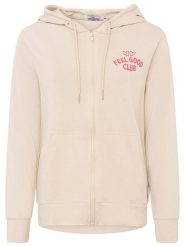 Zwillingsherz Bluza "Feel Good Club" w kolorze beżowym rozmiar: L/XL. Brązowe bluzy z kapturem Zwillingsherz, l, bez wzorów, z bawełny, bez kaptura. Za 175.26 zł.