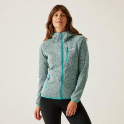 Bluza damska z kapturem Regatta Newhill II. Niebieskie bluzy Regatta, m, bez wzorów, z dzianiny, bez ramiączek, z kapturem. Za 268.25 zł.